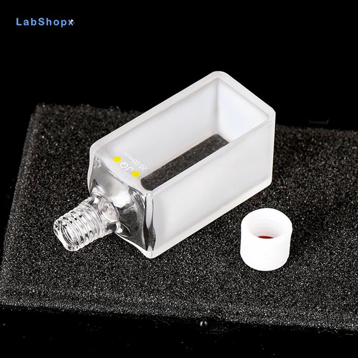 17ml Quartz Cell with Screw Cap 20mm Quartz Screw Bottle | LABSHOPX