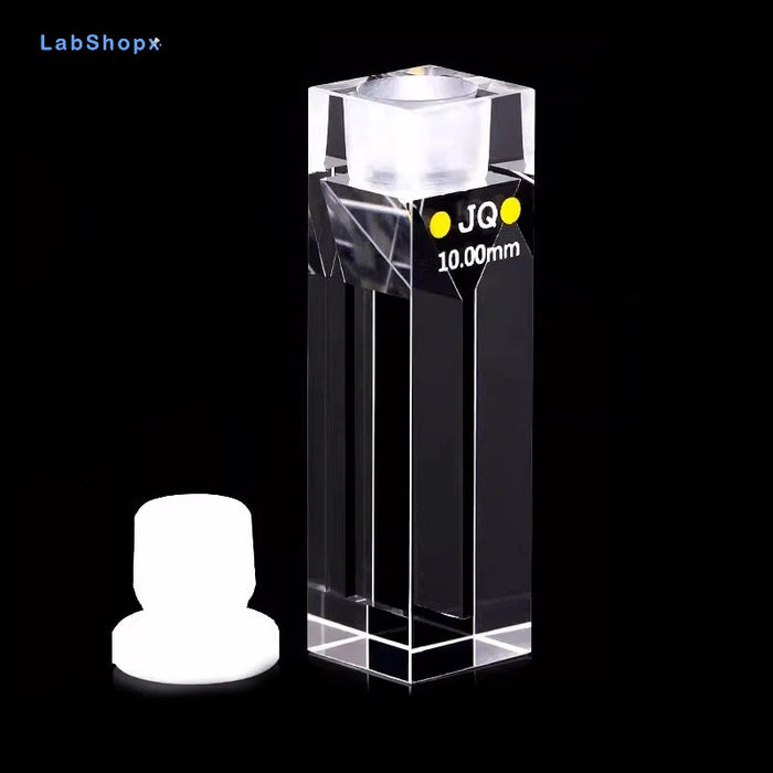 Quartz Cell with Stopper 10mm Fluorescence Quartz Cuvettes| LABSHOPX