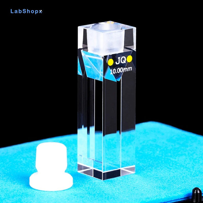 Quartz Cell with Stopper 10mm Fluorescence Quartz Cuvettes| LABSHOPX