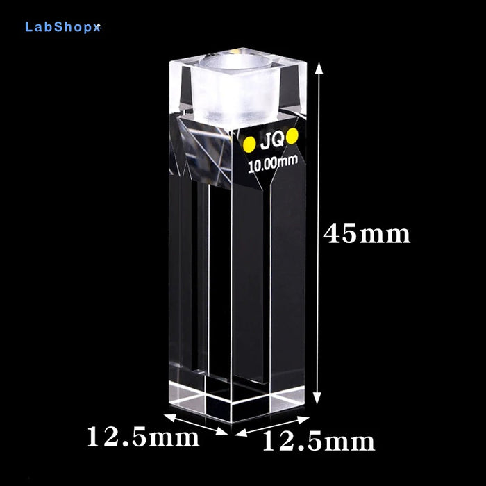 Quartz Cell with Stopper 10mm Fluorescence Quartz Cuvettes| LABSHOPX