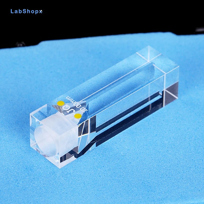 Quartz Cell with Stopper 10mm Fluorescence Quartz Cuvettes| LABSHOPX