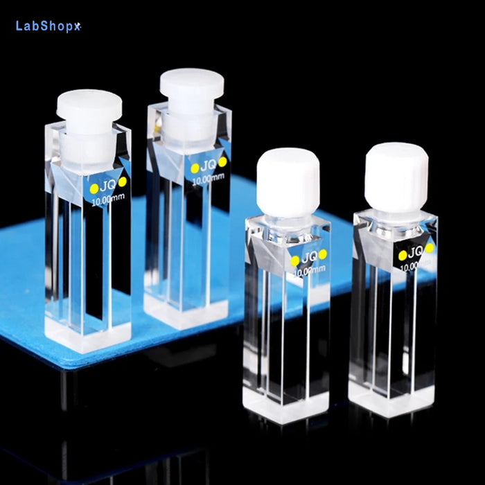 Quartz Cell with Stopper 10mm Trace Colorimetric Dish 350ul | LABSHOPX