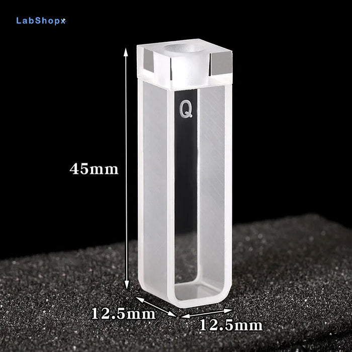 Quartz Closed Cuvette Airtight 1cm Paired UV Quartz Band Plug| LABSHOPX