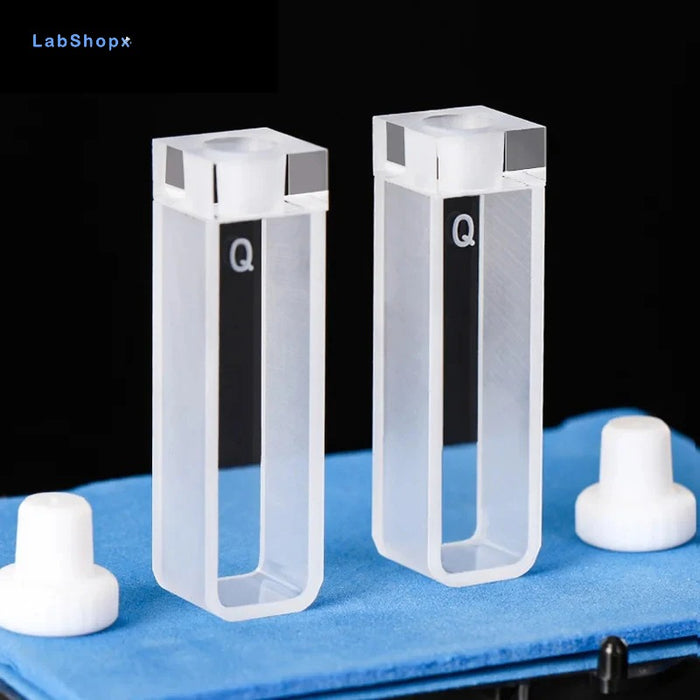 Quartz Closed Cuvette Airtight 1cm Paired UV Quartz Band Plug| LABSHOPX