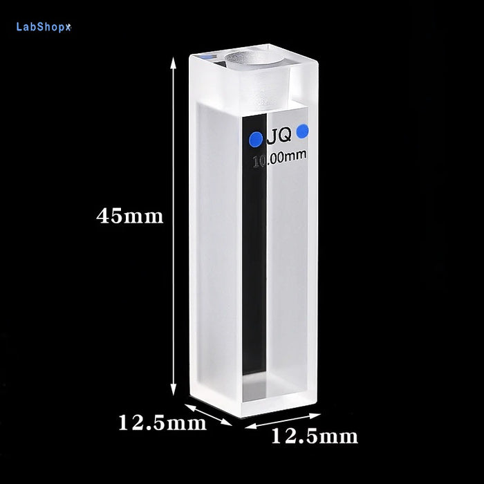 Quartz Closed Cuvette UV Quartz Band Plug Two Pass Light | Labshopx