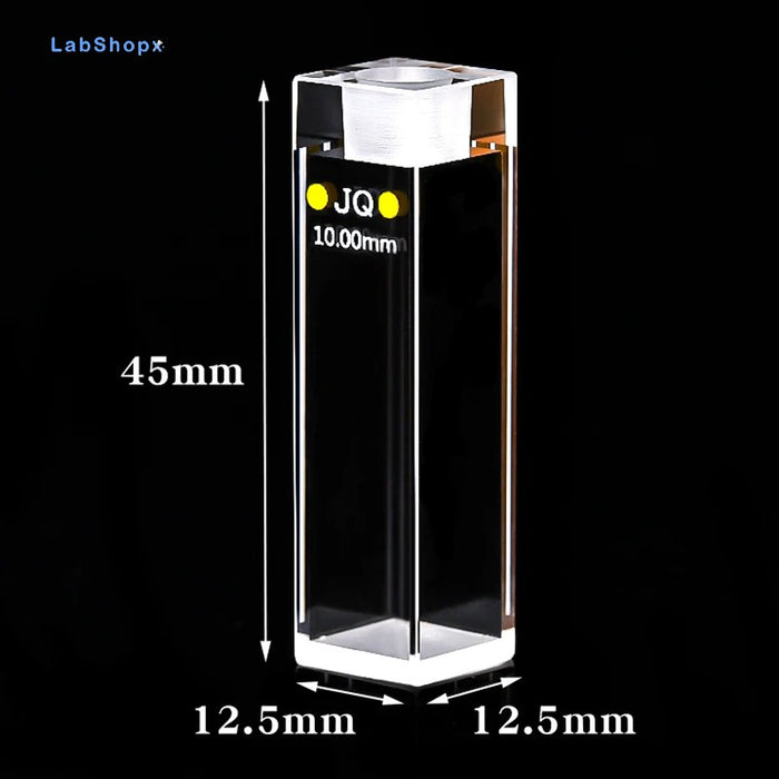 Quartz Closed Fluorescent Cuvette Airtight 1cm Paired UV Plug | LABSHOPX