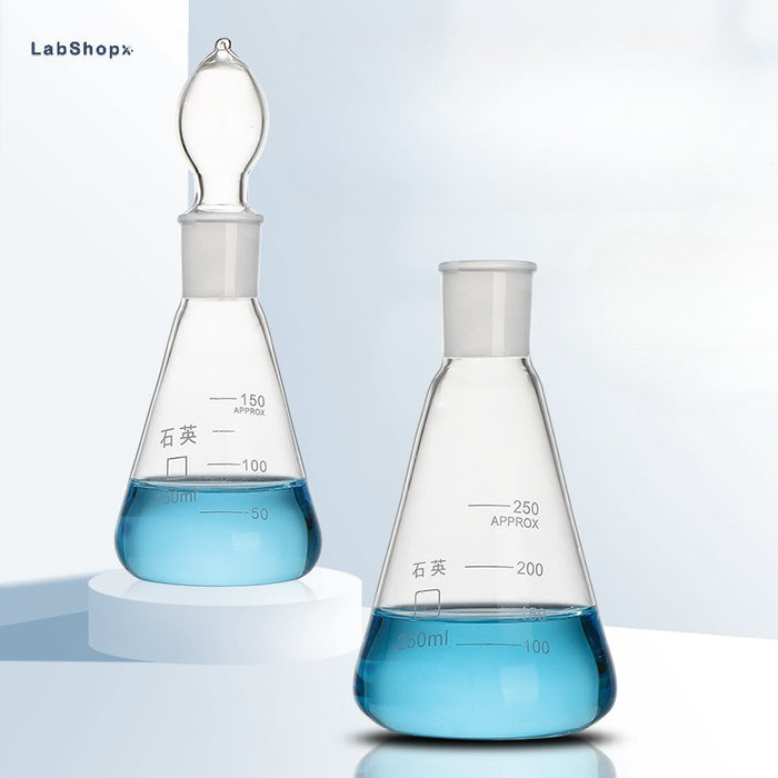 Quartz Conical Flask Quartz Volumetric Flask Erlenmeyer Flask| LABSHOPX