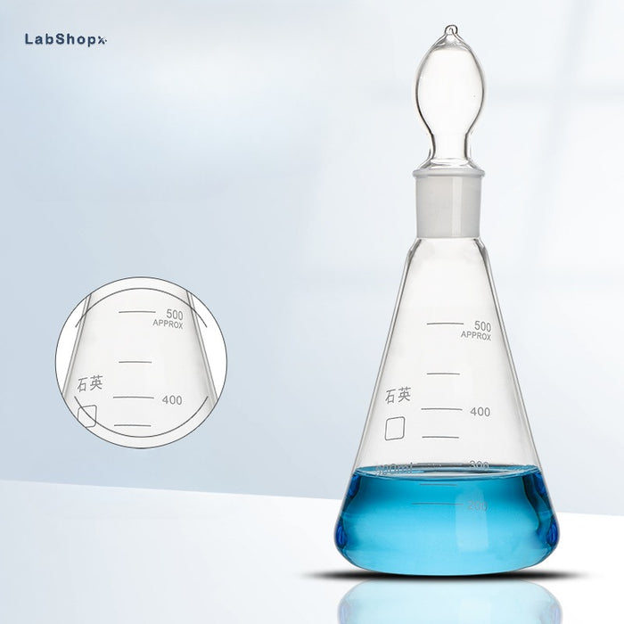 Quartz Conical Flask Quartz Volumetric Flask Erlenmeyer Flask| LABSHOPX