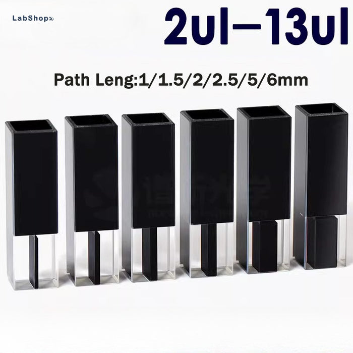 Quartz Cuvette  Black Lucifuge Cells Colorimetric Cuvette | LABSHOPX