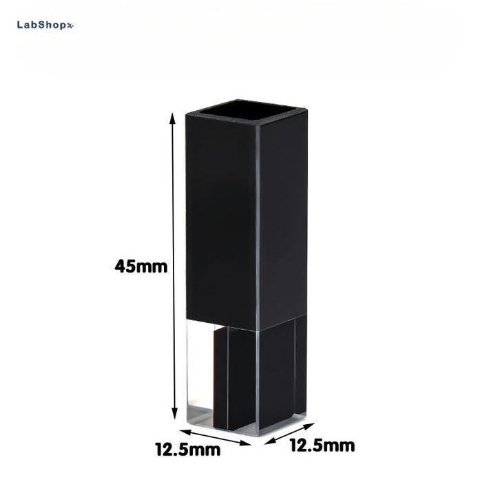 Quartz Cuvette  Black Lucifuge Cells Colorimetric Cuvette | LABSHOPX