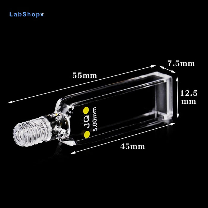 1050ul Quartz Cuvette Cell With Screw Cap 3mmTwo Way Light| LABSHOPX
