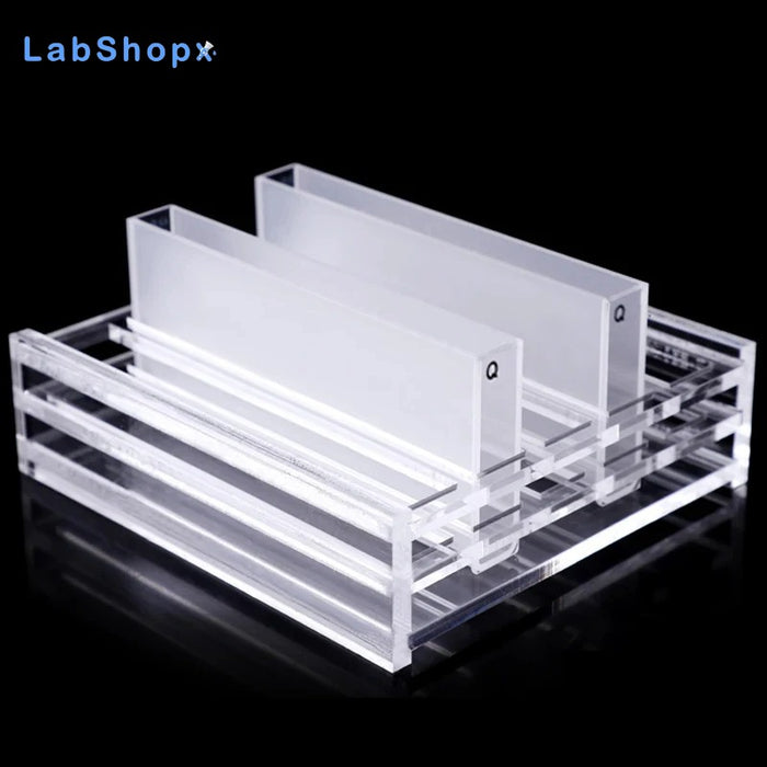2 pcs Quartz Cuvette Cells100mm JGS1 for Spectrophotometer Lab | LABSHOPX