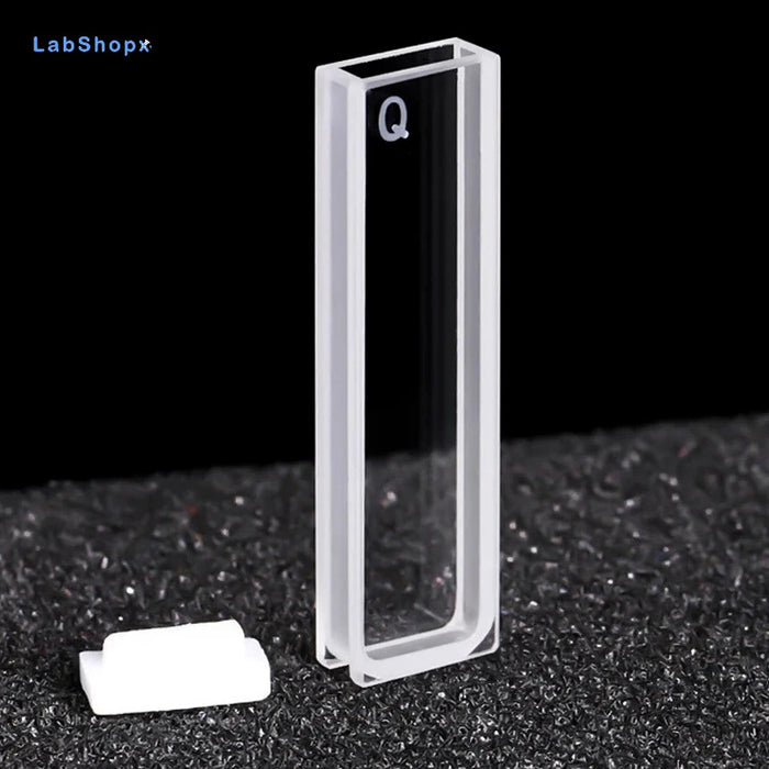 2pcs Quartz Cuvette Cells with Lid for Spectrophotometer Lab | LABSHOPX
