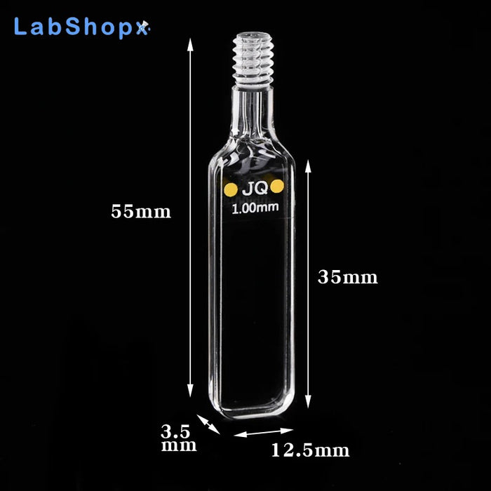 Quartz Cuvette Cells with Screw Cap Colorimetric Cuvette | LABSHOPX