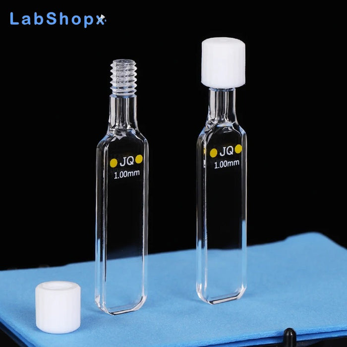 Quartz Cuvette Cells with Screw Cap Colorimetric Cuvette | LABSHOPX