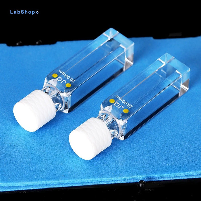 1.75ML Quartz Cuvette Cell with Screw Cap 10mm Four Way Light| Labshopx