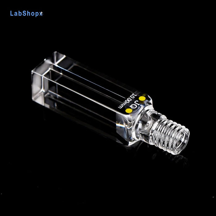 700ul Quartz Cuvette Cell with Screw Cap 10mm Four Way Light | LABSHOPX