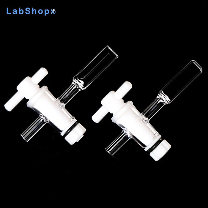 1pcs Quartz Cuvette Cell with Screw Cap 10mm Two Channel |LABSHOPX