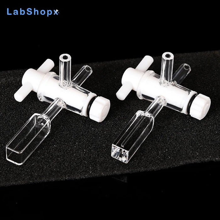 1pcs Quartz Cuvette Cell with Screw Cap 10mm Two Channel |LABSHOPX