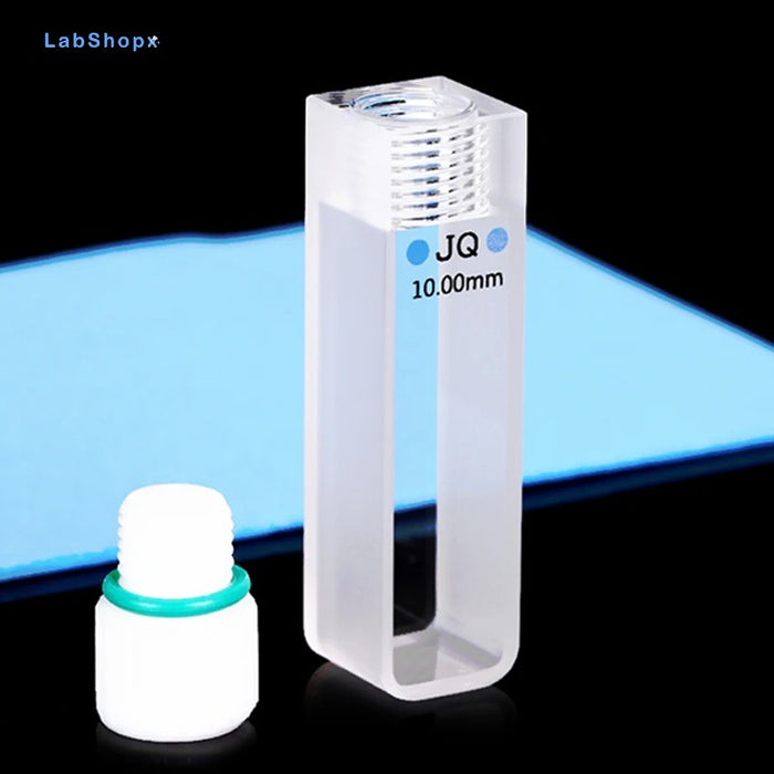 3.5ml Quartz Cuvette Cell with Screw Cap Sealed Cuvette10mm | LABSHOPX