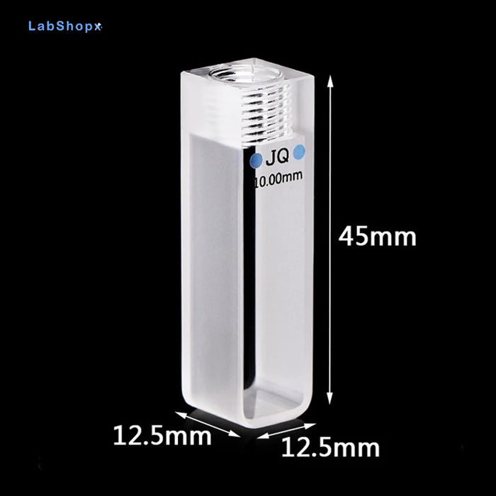 3.5ml Quartz Cuvette Cell with Screw Cap Sealed Cuvette10mm | LABSHOPX
