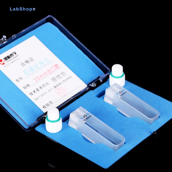 3.5ml Quartz Cuvette Cell with Screw Cap Sealed Cuvette10mm | LABSHOPX