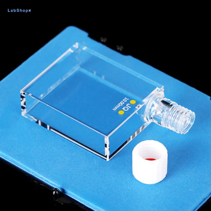 11ml Quartz Cuvette Cell with Screw Cap Six Way Light | LABSHOPX