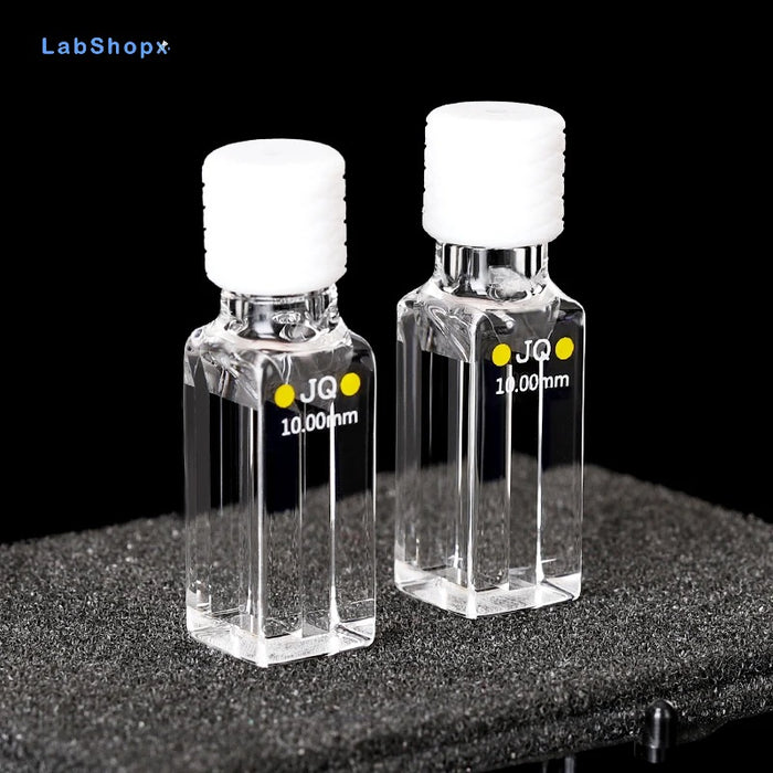 Quartz Cuvette Cell with Screw Cap UV Closed Four Way Light | LABSHOPX