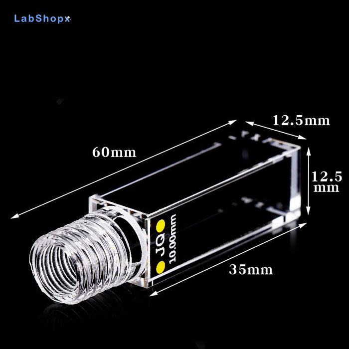 3.5ml Quartz Cuvette Cell with Screw Thead Five Way Light | LABSHOPX