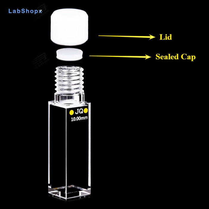 3.5ml Quartz Cuvette Cell with Screw Thead Five Way Light | LABSHOPX