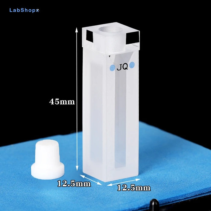 1400ul Quartz Cuvette Trace Cell with Stopper 10mm Slit 4mm | LABSHOPX