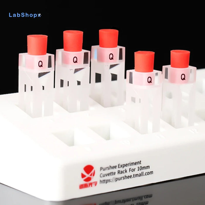 1.05ml Quartz Cuvette Trace Fluorescence Cell with Stopper | LABSHOPX
