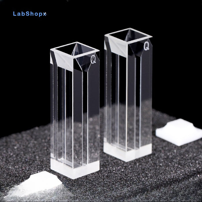 700ul Quartz Cuvettes Cells 10mm UV Four Way Light Slit 2mm| LABSHOPX