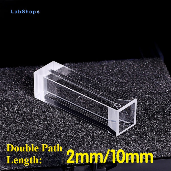 700ul Quartz Cuvettes Cells 10mm UV Four Way Light Slit 2mm| LABSHOPX