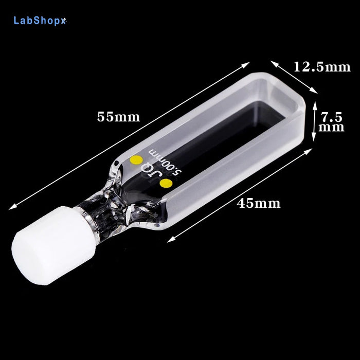 Quartz Cuvettes UV Cell with Screw Cap Colorimetric Dish| LABSHOPX