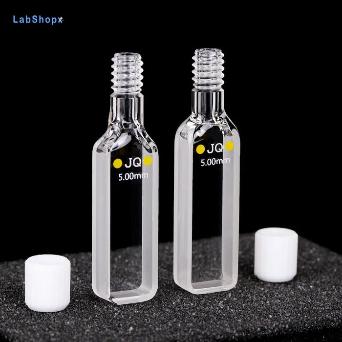 Quartz Cuvettes UV Cell with Screw Cap Colorimetric Dish| LABSHOPX