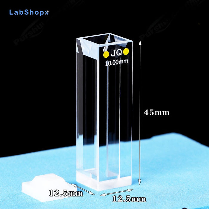 Quartz Cuvettes with Stopper Quartz Cells Slit Fluorescence  | LABSHOPX