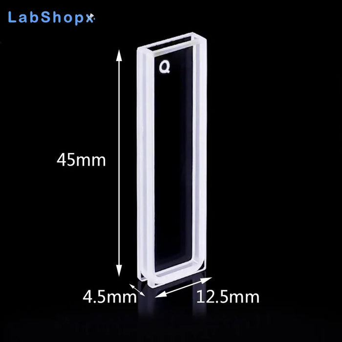 700ul Quartz Cuvette with Lid Quartz Cell Spectrophotometers | LABSHOPX