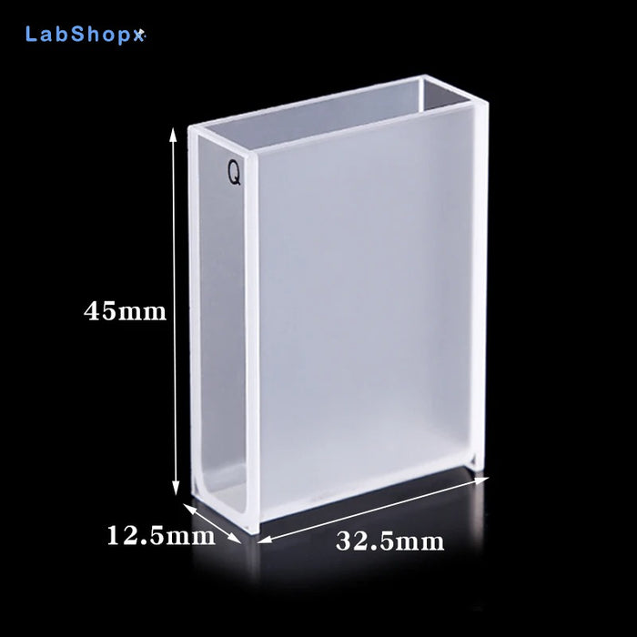 10.5ml Quartz Cuvette with Lid 30mm Quartz UV Vis Cells  | LABSHOPX