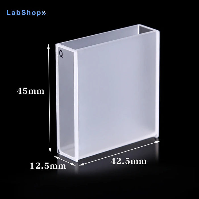 Quartz Cuvette with Lid 40mm UV Spectrophotometer Cuvette | LABSHOPX
