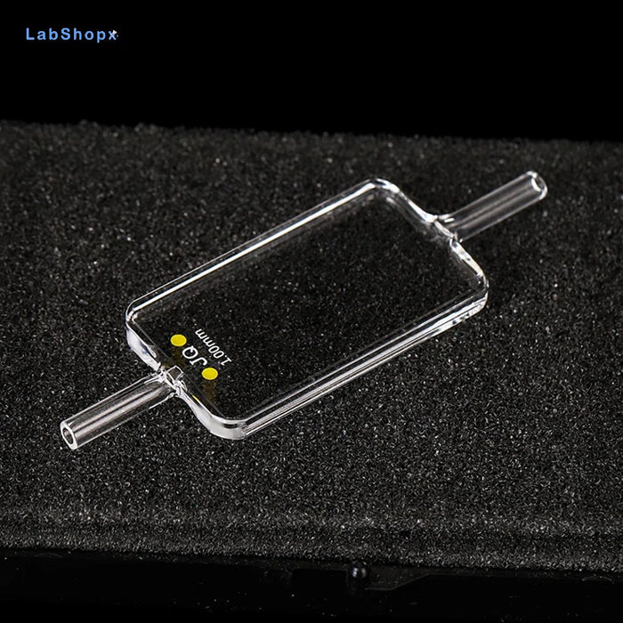 Quartz Flow Cuvette 1mm Cells Two Side Light Transmission | Labshopx