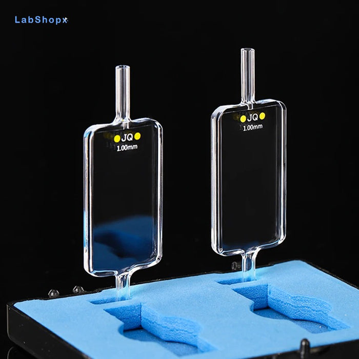 Quartz Flow Cuvette 1mm Cells Two Side Light Transmission | Labshopx