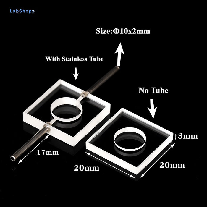 Quartz Flow Cuvettes Quartz Smaple Cells Can be Customized| Labshopx