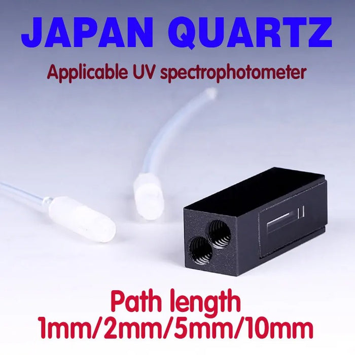 60ul-600ul Quartz Flow Cuvette Quartz Cell Two Way Light | Labshopx