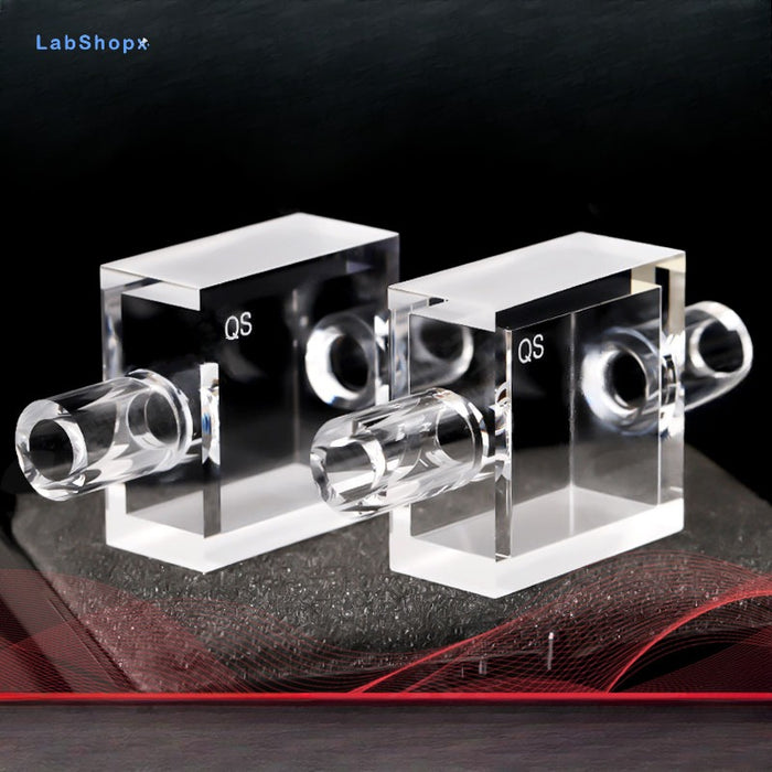 Quartz Flow Cuvettes Smaple Cells Customized Two Way Light| Labshopx