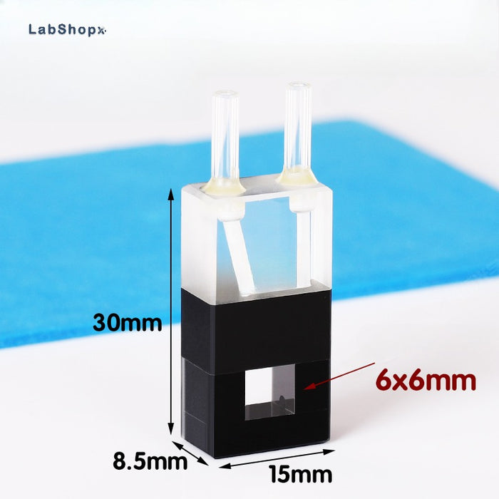 200ul Quartz Flow Cuvettes with Glass Tube 6mm Quartz Cell | Labshopx