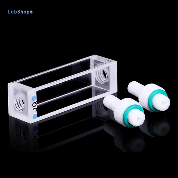 3.5ml Quartz Flow Cuvette with M6 Threaded Connectors Cells | Labshopx