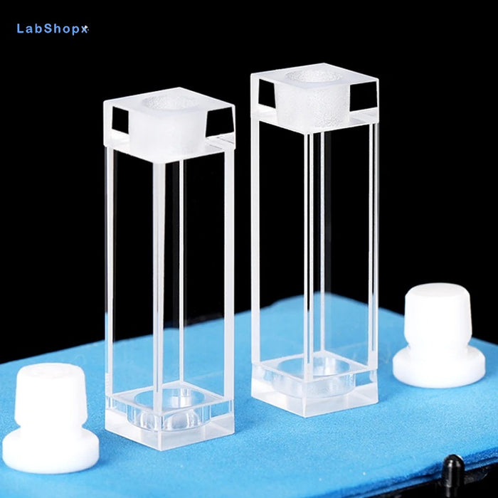 3.5ml Quartz Fluorescence Cell With Stopper Tape Notch 10mm| LABSHOPX