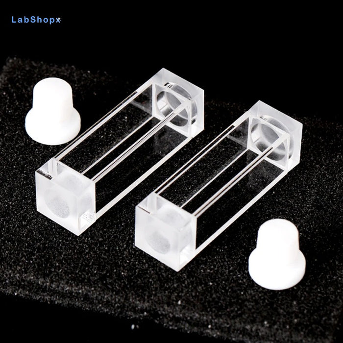 3.5ml Quartz Fluorescence Cell With Stopper Tape Notch 10mm| LABSHOPX
