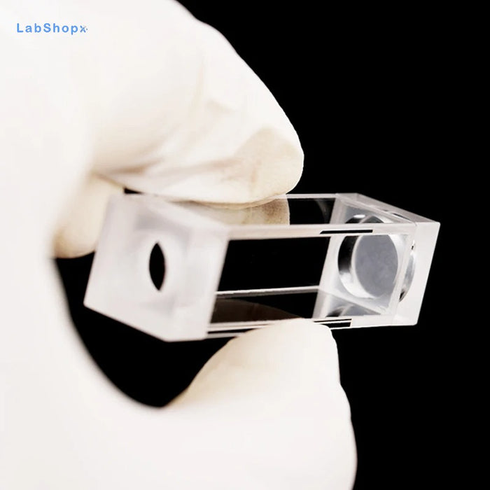 3.5ml Quartz Fluorescence Cell With Stopper Tape Notch 10mm| LABSHOPX